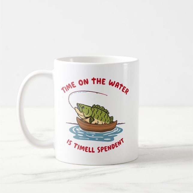 Tid på vattnet kaffemugg (Vänster)