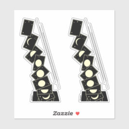 Tid som går genom Hål Klistermärken