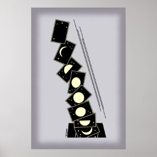 Tid som går genom Hål Poster