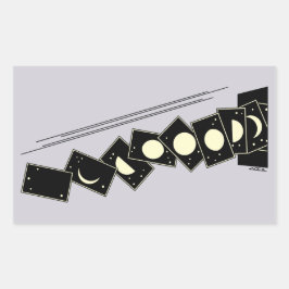 Tid som går genom Hål Rektangulärt Klistermärke