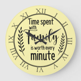 Tid som tillbringats med familjen stor klocka