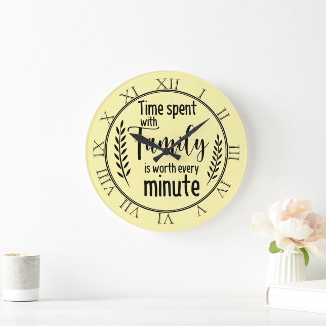 Tid som tillbringats med familjen stor klocka (Hem)