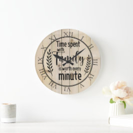 Tid som tillbringats med familjen stor klocka