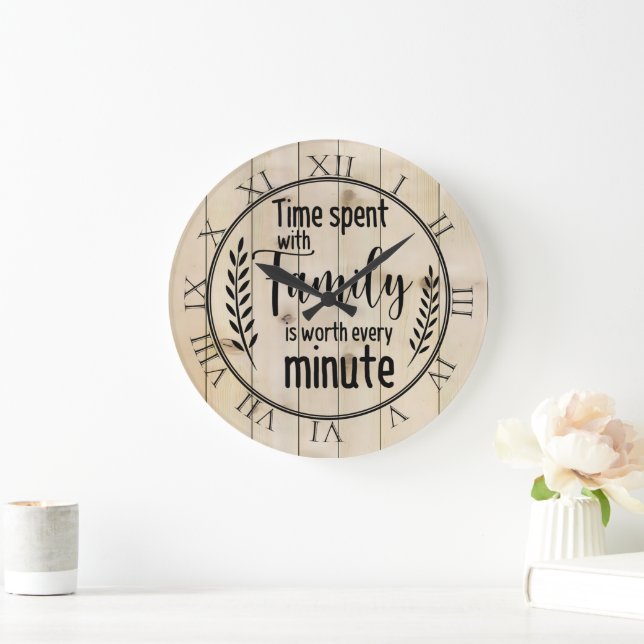 Tid som tillbringats med familjen stor klocka (Hem)