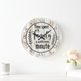 Tid som tillbringats med familjen stor klocka