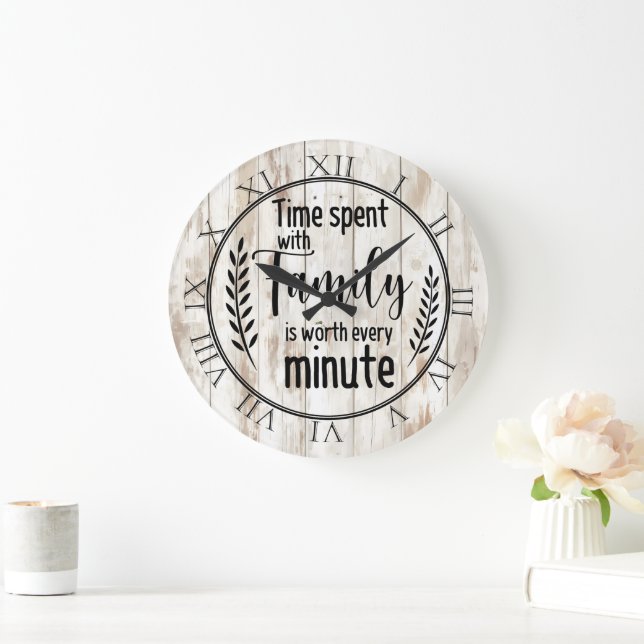 Tid som tillbringats med familjen stor klocka (Hem)