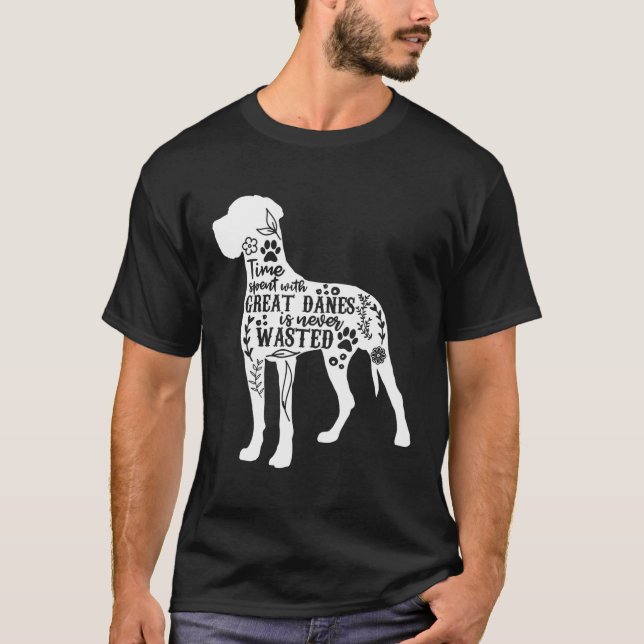 Tid som tillbringats med Great dane T Shirt (Framsida)
