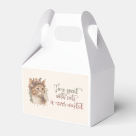 Tid som tillbringats med katter, ruttvattensfärgde presentaskar