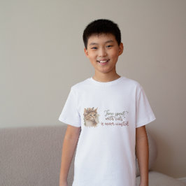 Tid som tillbringats med katter, ruttvattensfärgde t shirt