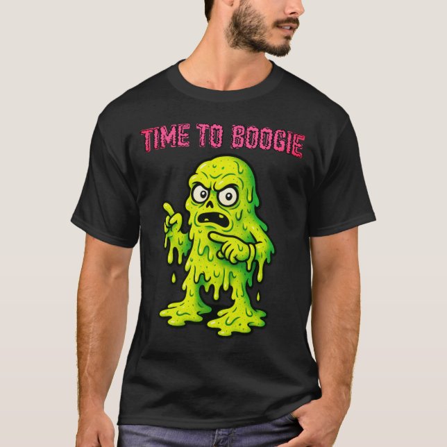 Tid till Boogie - Booger Monster T Shirt (Framsida)