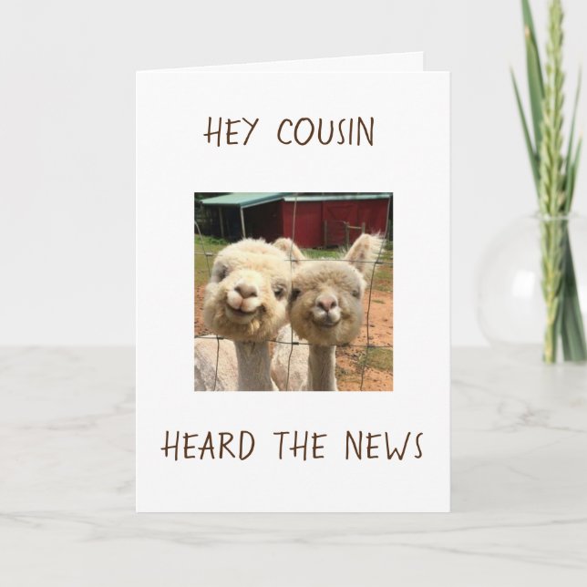 TID TILL "CELEBRATE DIG" KOUSINKORT KORT (Framsida)