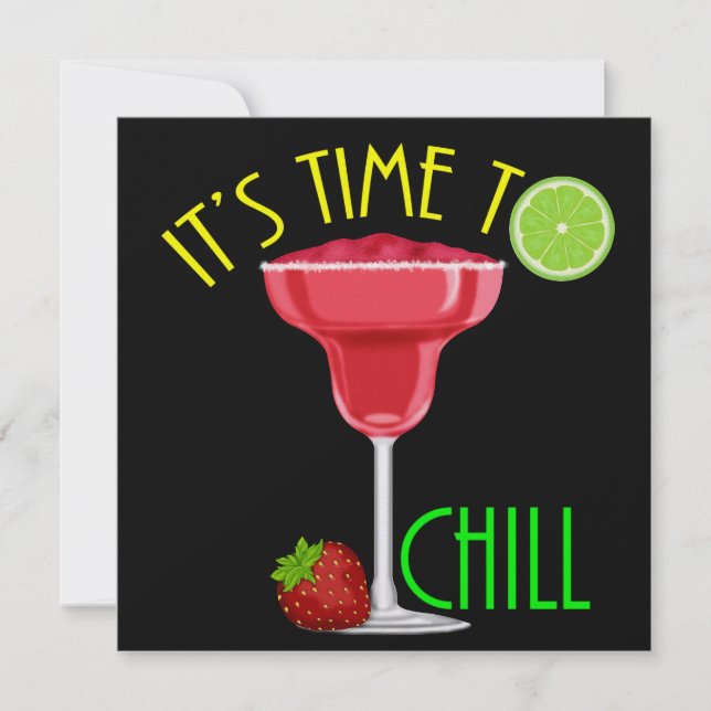 Tid till Chill Party Inbjudningar (Framsida)