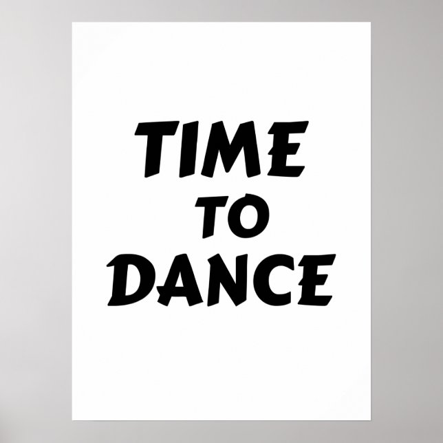 TID TILL DANCE POSTER (Framsidan)