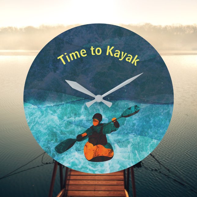 Tid till Kayak Clock Stor Klocka (Skapare uppladdad)
