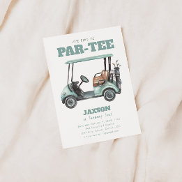 Tid till Par-Tee Golf Födelsedagsfest Inbjudan