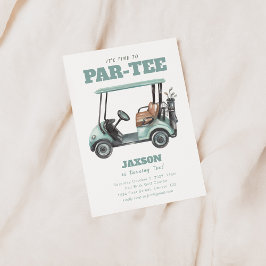 Tid till Par-Tee Golf Födelsedagsfest Inbjudan