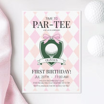 Tid till Par-Tee Rosa Golf First Födelsedagsfest