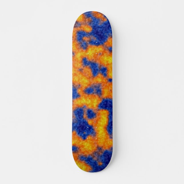 Tid till Party Vild Orange Fire Skateboard (Framsida)