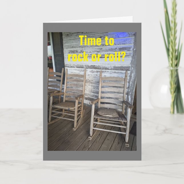 TID TILL "STEN ELLER ROLL" PÅ DIN BIRTHDAY! KORT (Framsida)