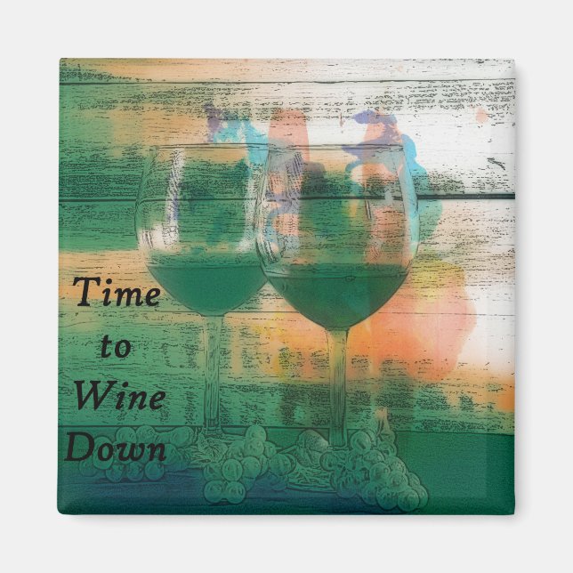 Tid till Vin Down Magnet (Framsidan)