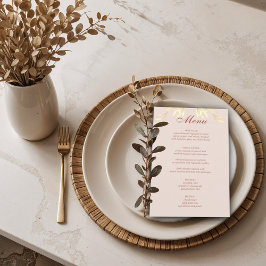 Tid utan Blommigt Budgetmeny Rustic Bröllop