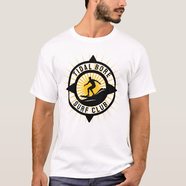 Tidal Bore Surfe Club T Shirt (Framsida)