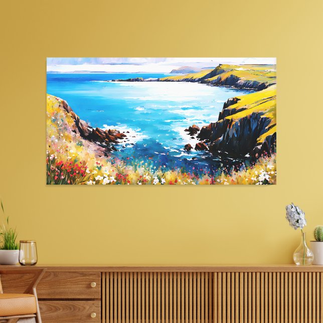 Tidal Dreams och Meadow Breezes Canvastryck (Insitu (Vardagsrum))
