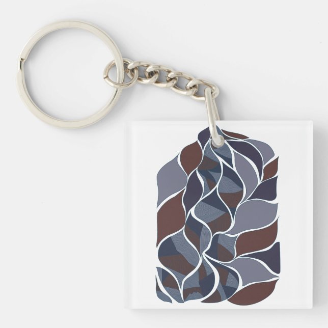 Tidal Echoes – Abstract Earth-Tone Art Tee | KRAAL (Framsidan)