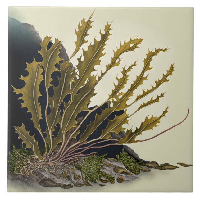 Tidal Fronds Kakelplatta (Framsidan)
