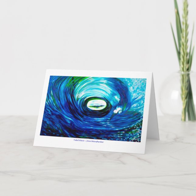 Tidal Wave GREETING CARD Kort (Framsida)