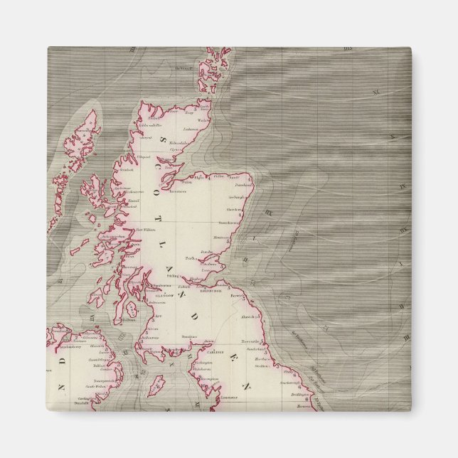 Tidaldiagram British Seas Magnet (Framsidan)