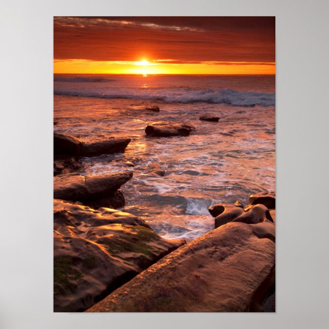 Tide bassäng vid sunset, Kalifornien Poster (Framsidan)