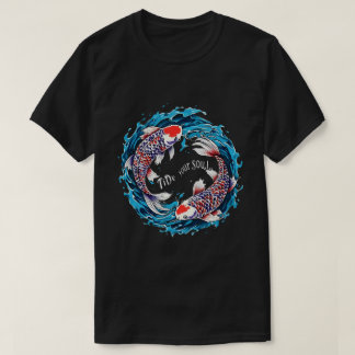 Tide er Soul Koi Fish T-Shirt - Symbolisk konst & 