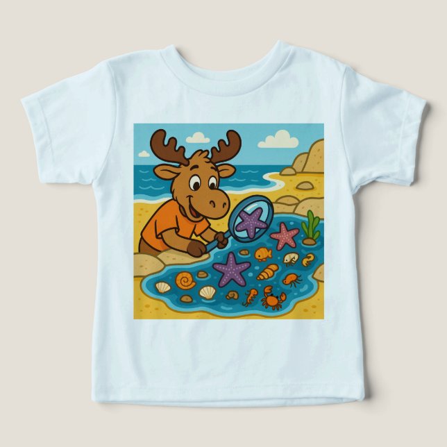 Tide Pool Treasure Hunt – Explorer Tee för nyfikna (Design Framsida)
