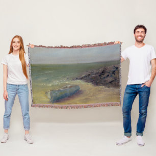 Tide rullar in - Boat på Shore Filt