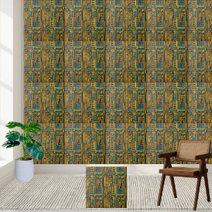 Tidegyptiska Mönster Tile Kakelplatta