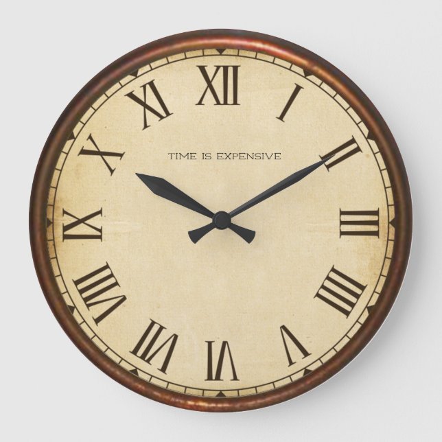 Tiden är dyrbar stor klocka (Framsida)