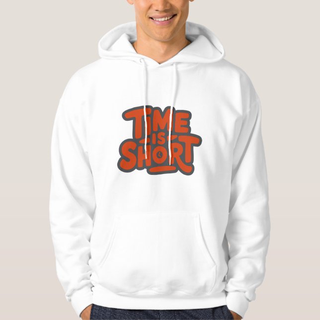 Tiden är Kort Hoodie (Framsida)