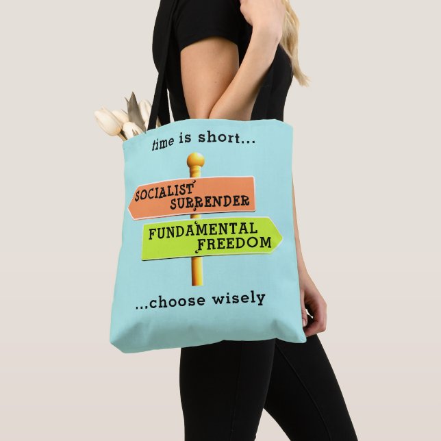 Tiden är kort Tote Tygkasse (Närbild)