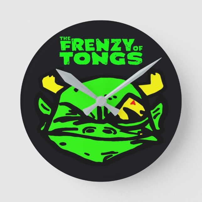 Tiden är meningslös rund klocka (Framsida)