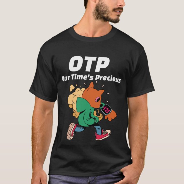 Tiden är Meow - engångslösenord T Shirt (Framsida)