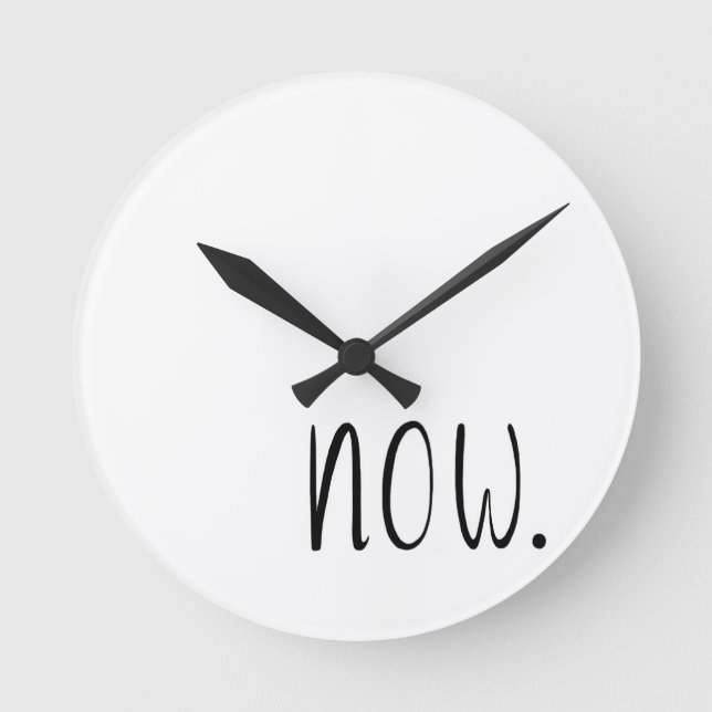 Tiden är nu inne rund klocka (Framsida)