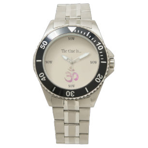 Tiden är nu klockan armbandsur