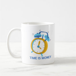 Tiden är pengar  kaffemugg