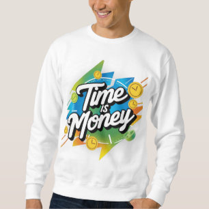 Tiden är pengar lång ärmad tröja