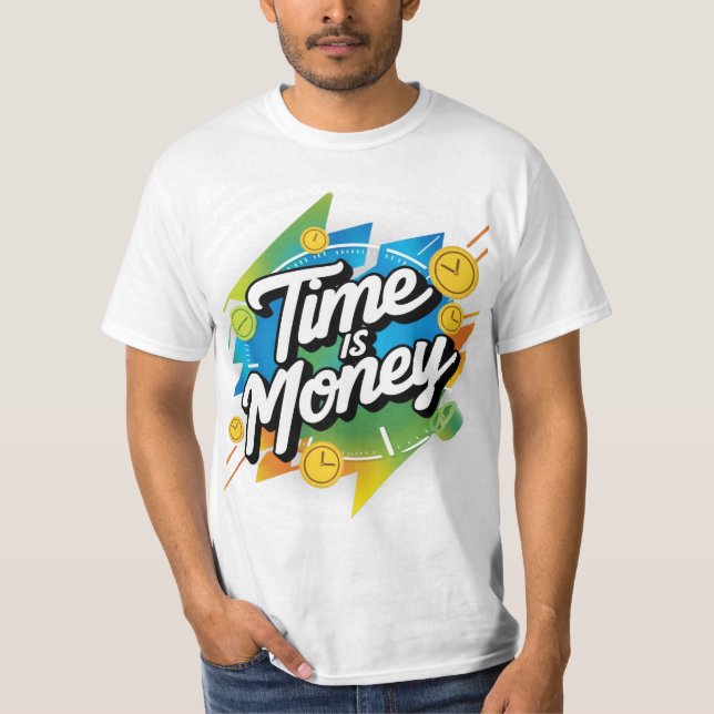 Tiden är pengar t shirt (Framsida)