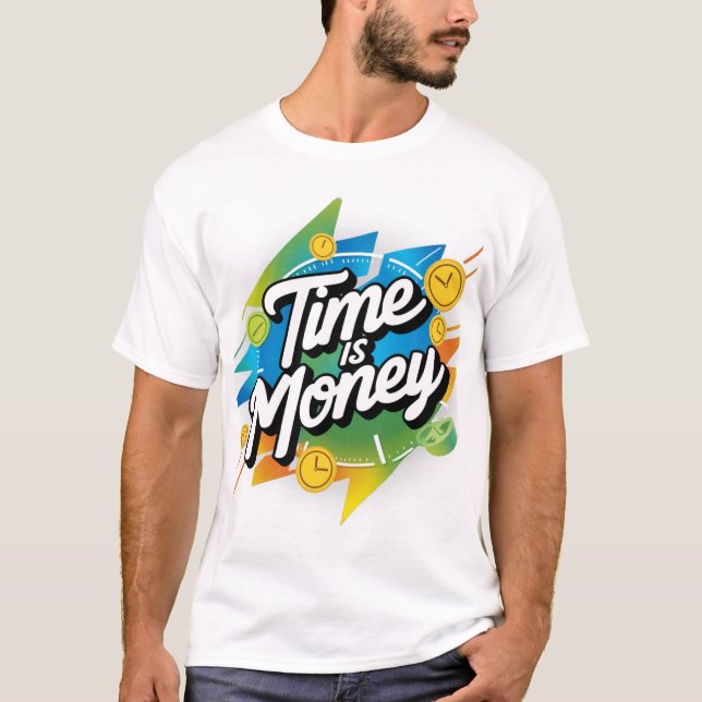 Tiden är pengar t shirt (Framsida)