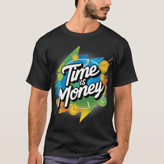 Tiden är pengar t shirt (Framsida)