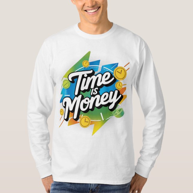 Tiden är pengar t shirt (Framsida)