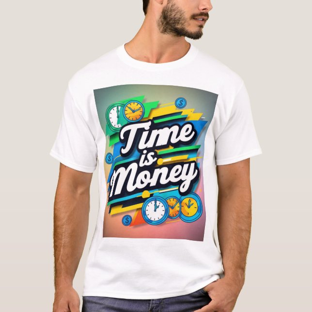 Tiden är pengar t shirt (Framsida)